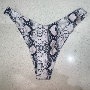 snakeskin bikini bottoms
